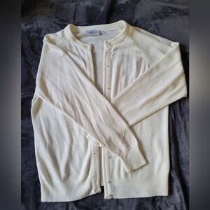 Cardigan with pearl buttoms medium